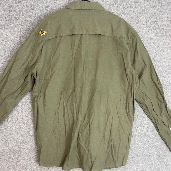 Howler Bros Gaucho Snapshirt Size XL Long Sleeve Western Embroidered Green Shirt - Picture 9 of 12